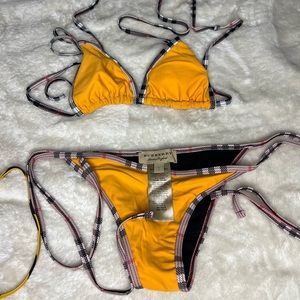 Burberry two piece swim suit set. Worn twice